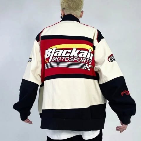 Blackair Motorsports Jacket – Iconic Racing Aesthetic for Streetwear Lovers
